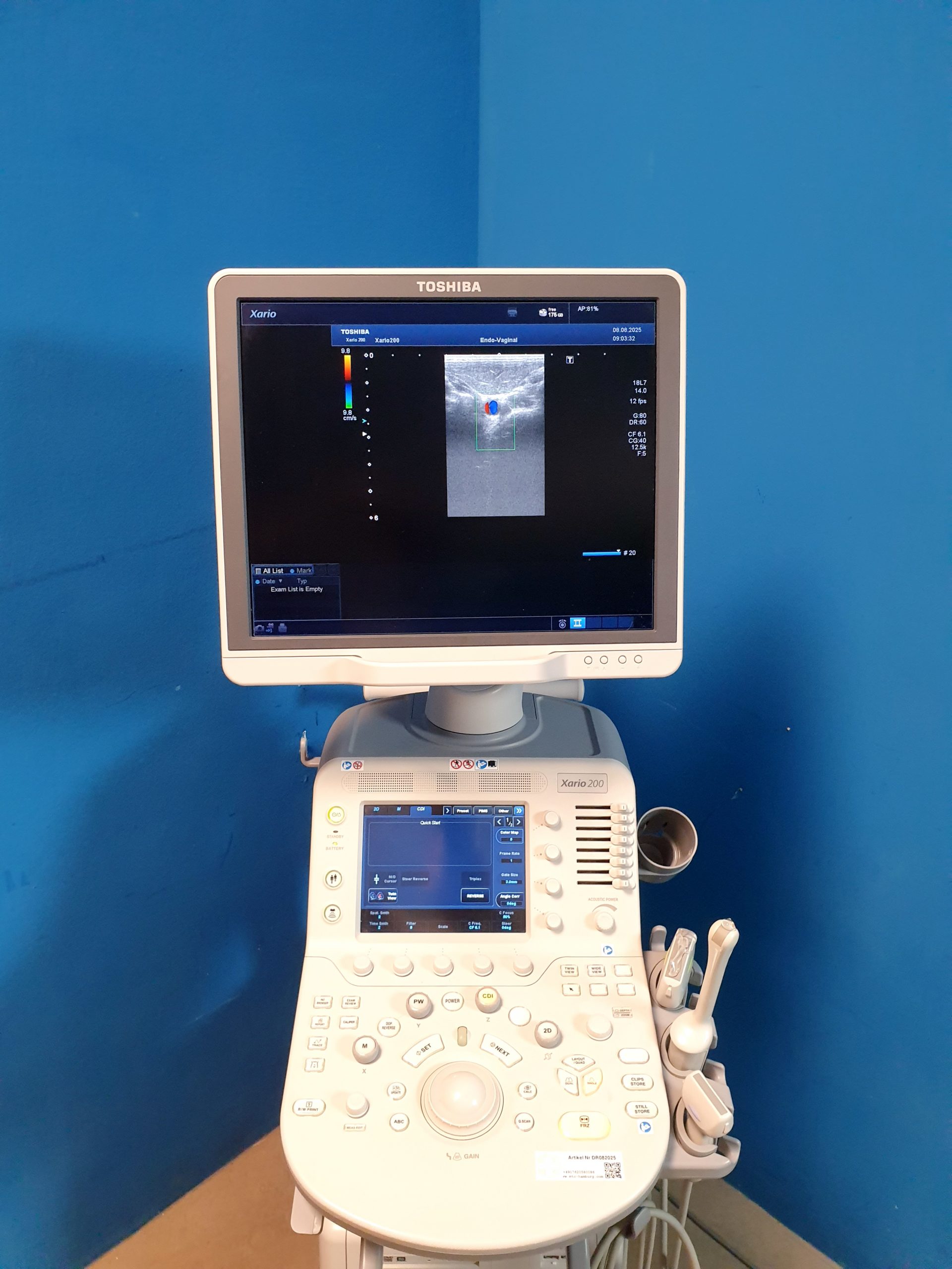 Toshiba TUS-X200 Xario 200 + 6C1 + 11C3 + 18L7 Konvex Linear Endovaginal – DOM2015 thumbnail 3