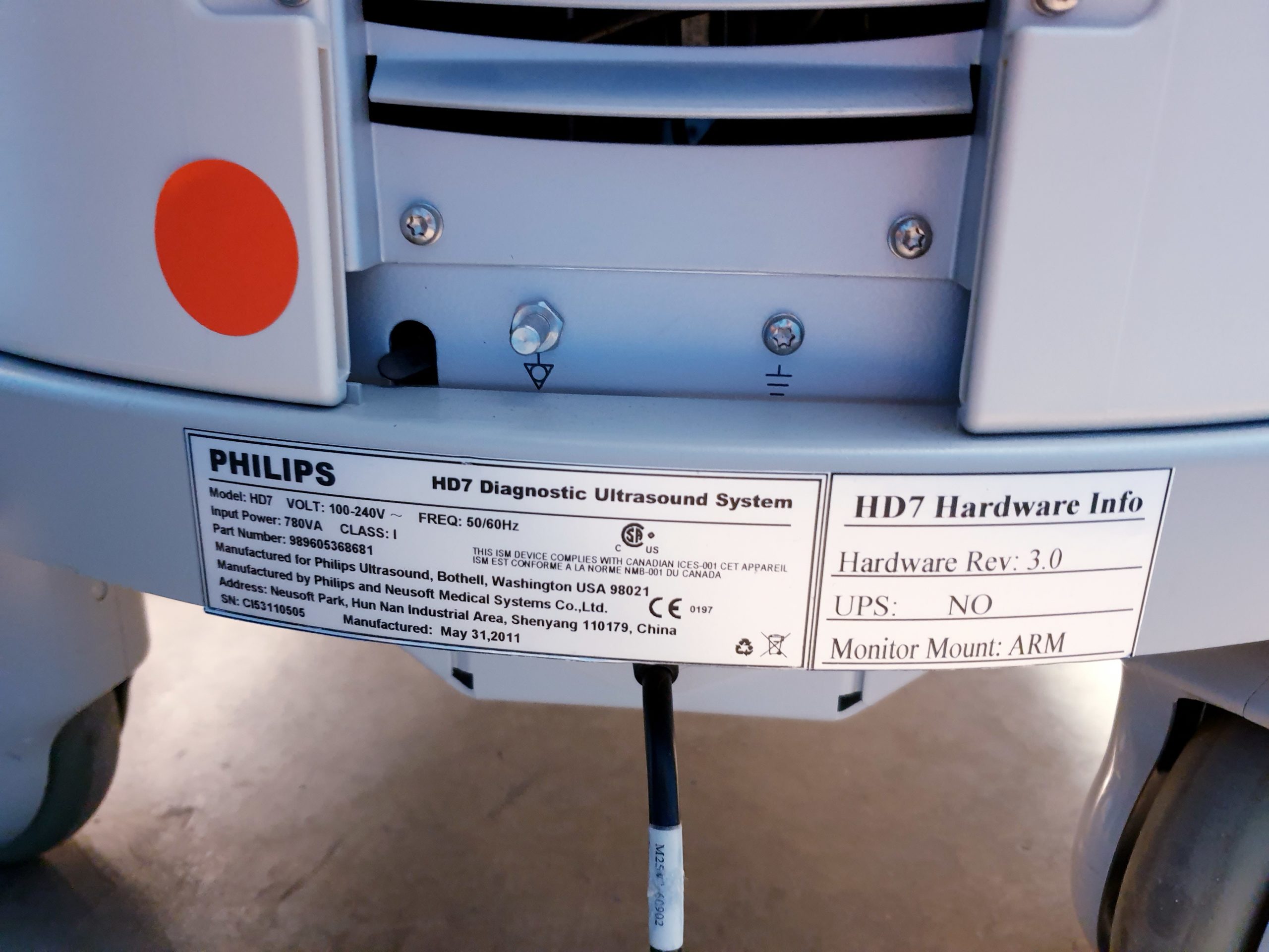 Philips HD7 XE Ultraschallgerät + S4-2 Echo Sonde + L12-5 Linear – Kardio- Doppler – Farbdoppler thumbnail 21