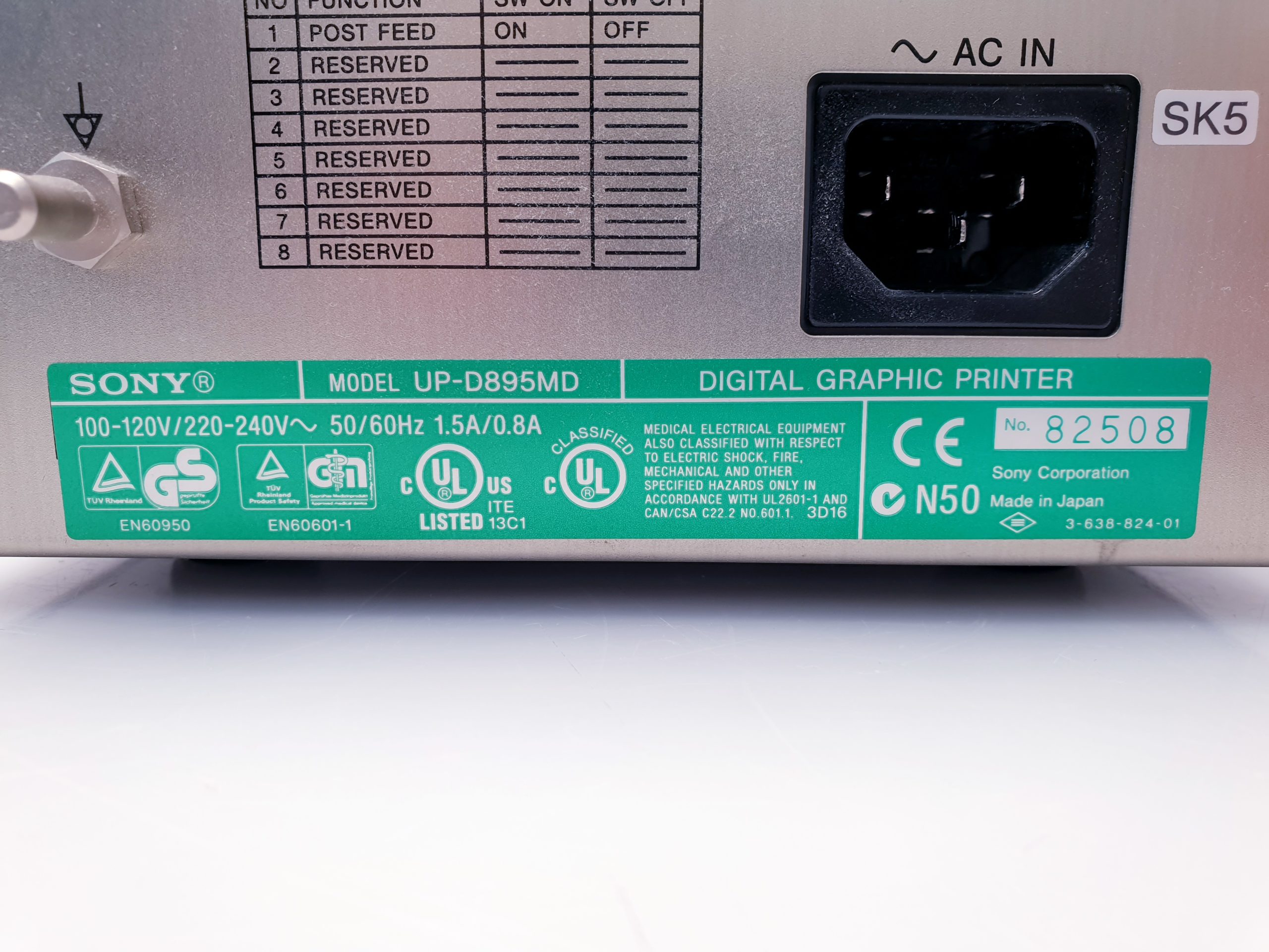 Sony UP-D895 Drucker Printer thumbnail 6