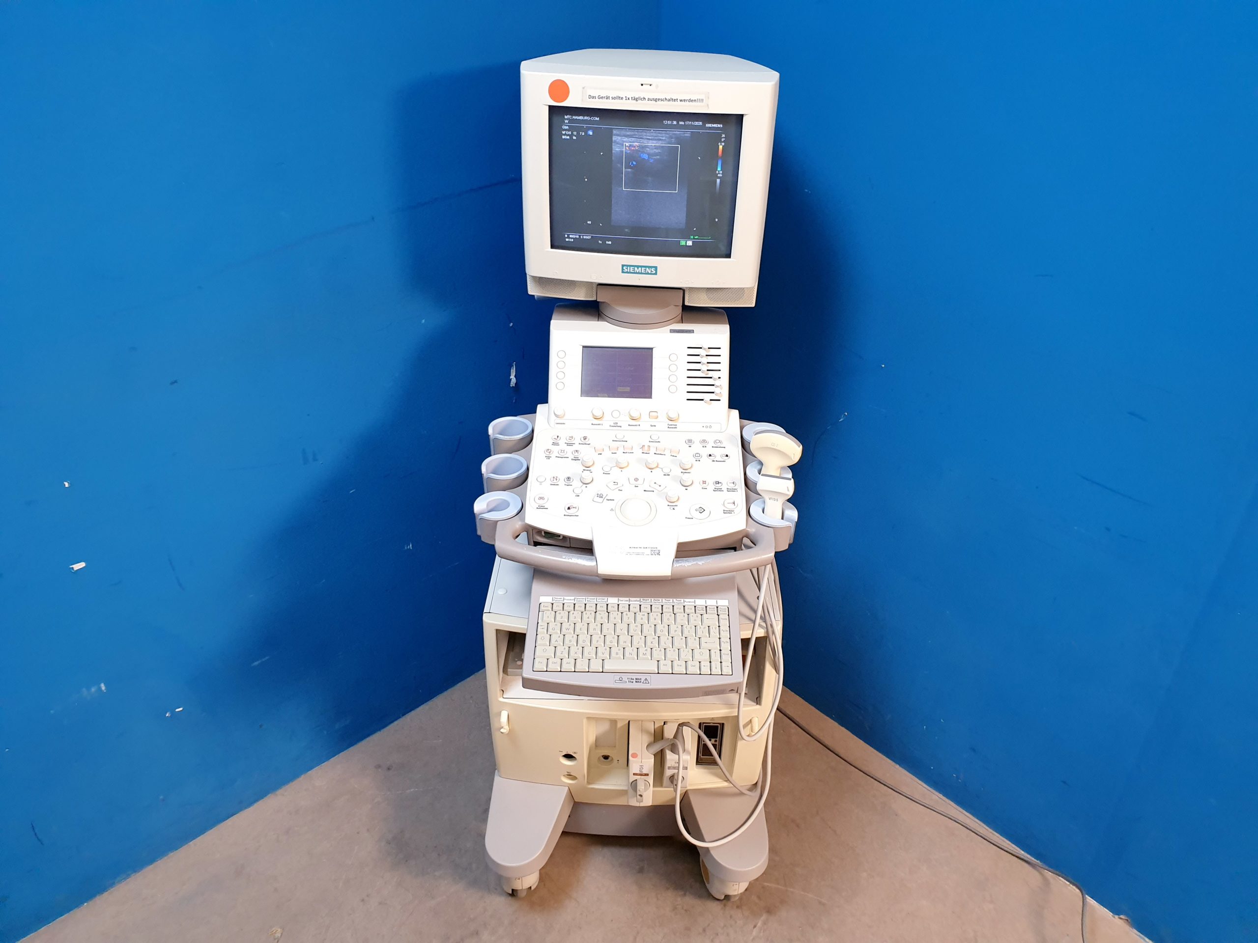 Siemens SONOLINE G60S Ultraschallgerät mit Sonden VF13-5 + C6-2 — image 1 of 14