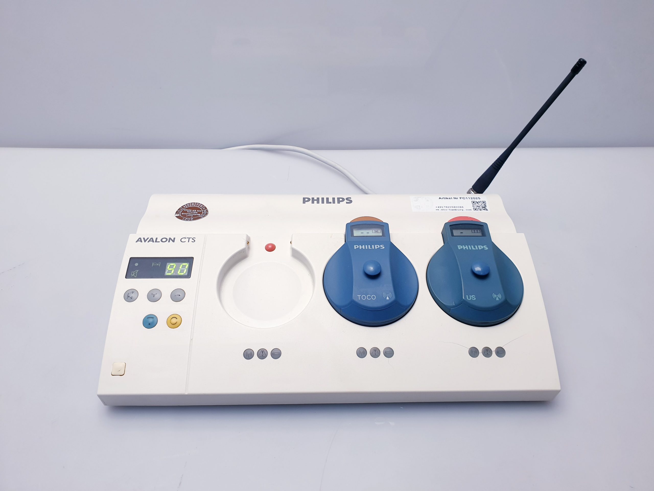 Philips M2720A Avalon CTS Fetal Monitor Base Station + M2725A + M2726A thumbnail 2