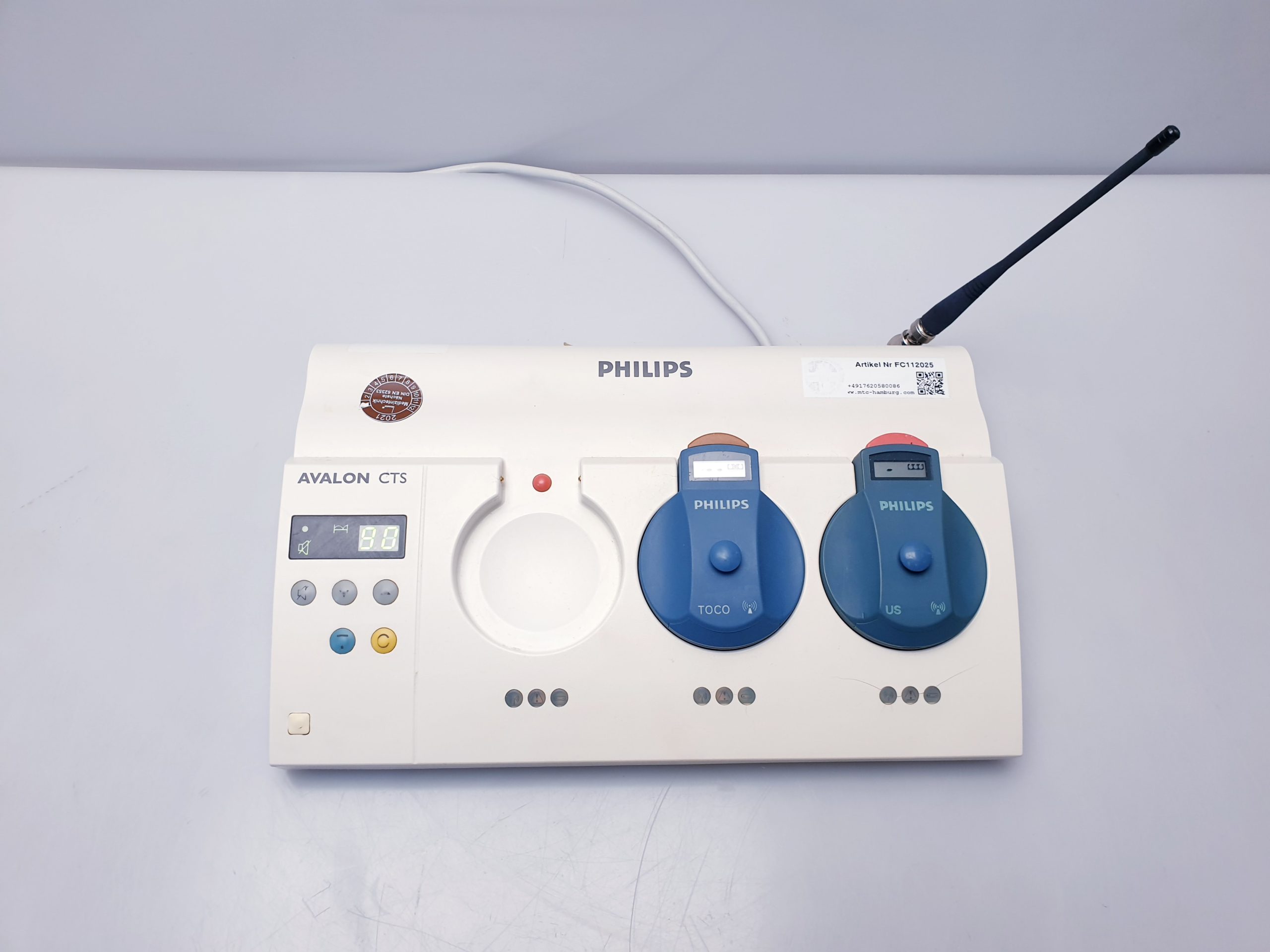 Philips M2720A Avalon CTS Fetal Monitor Base Station + M2725A + M2726A thumbnail 3