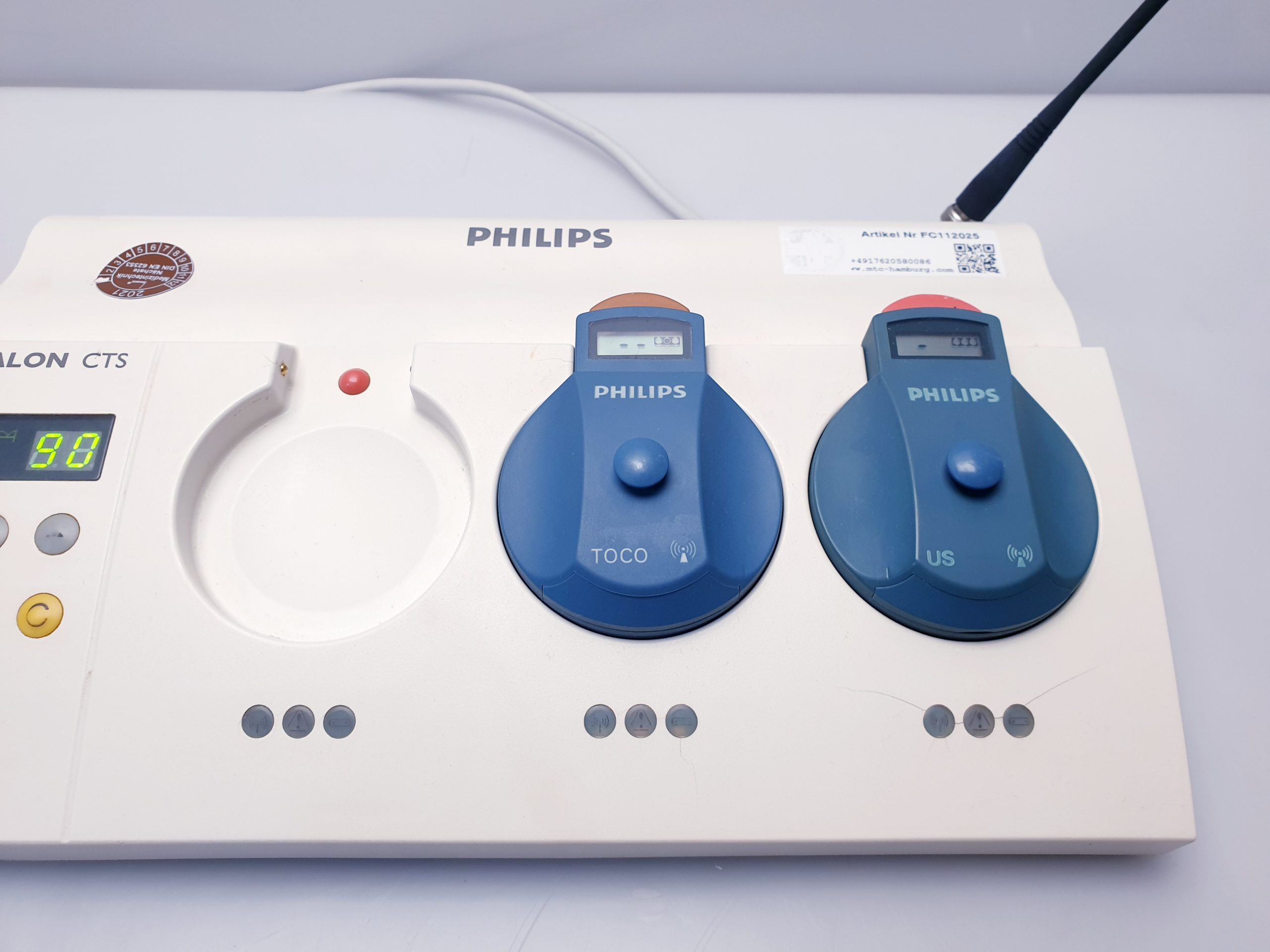 Philips M2720A Avalon CTS Fetal Monitor Base Station + M2725A + M2726A thumbnail 5