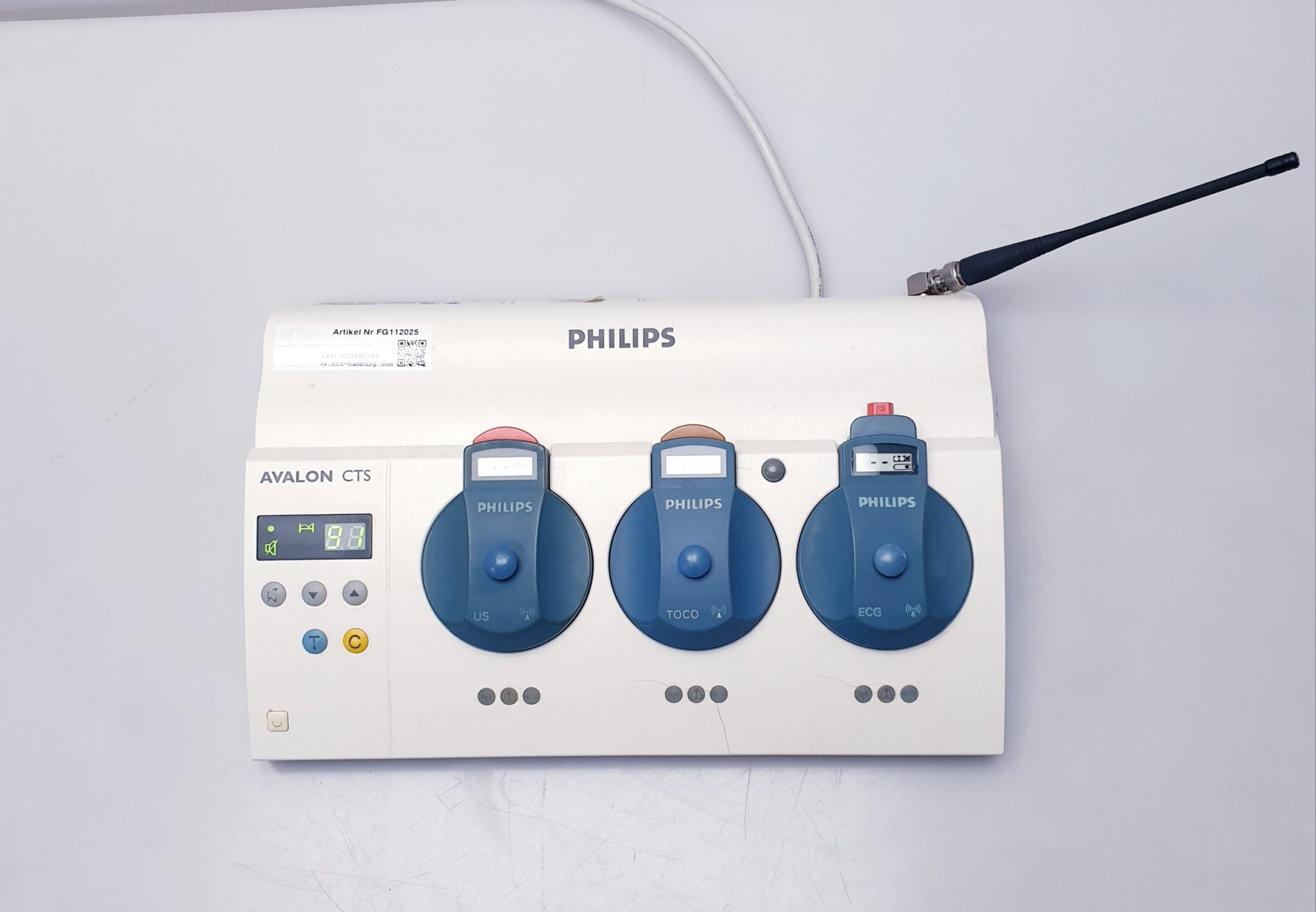 Philips M2720A Avalon CTS Fetal Monitor Base Station + 2725A + 2727A + 2726A — image 1 of 16