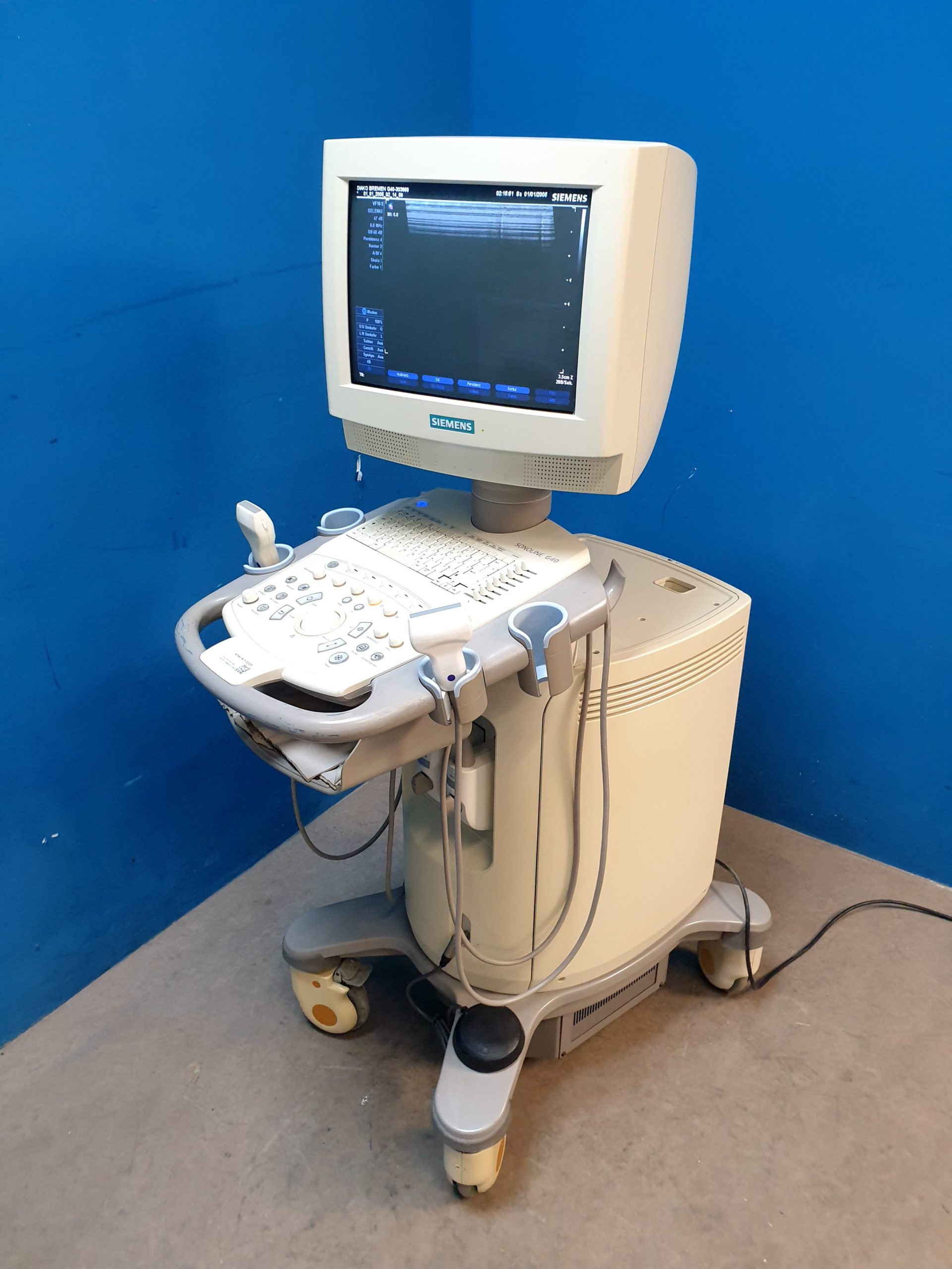 Siemens Sonoline G40 Ultraschallgerät + VF10-5 + L9-5 Sonden – Farbdoppler thumbnail 8