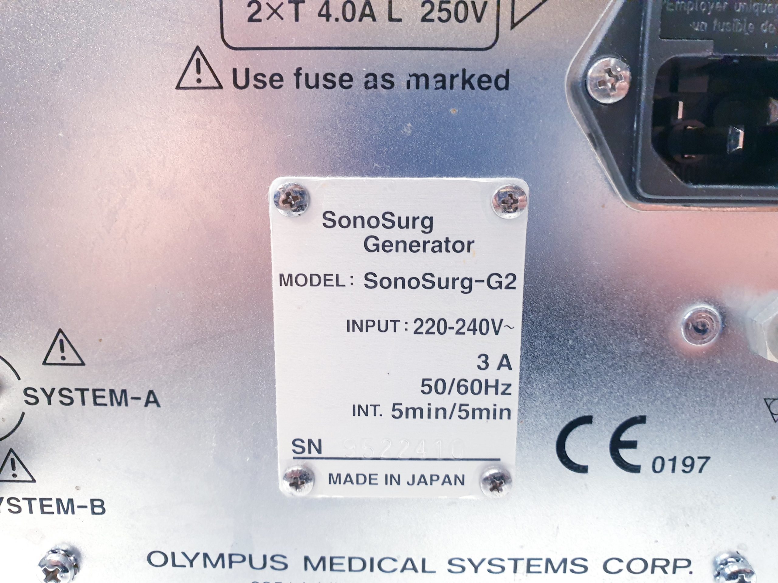 Olympus Sonosurg-IU + SonoSurg + Fußschalter thumbnail 20