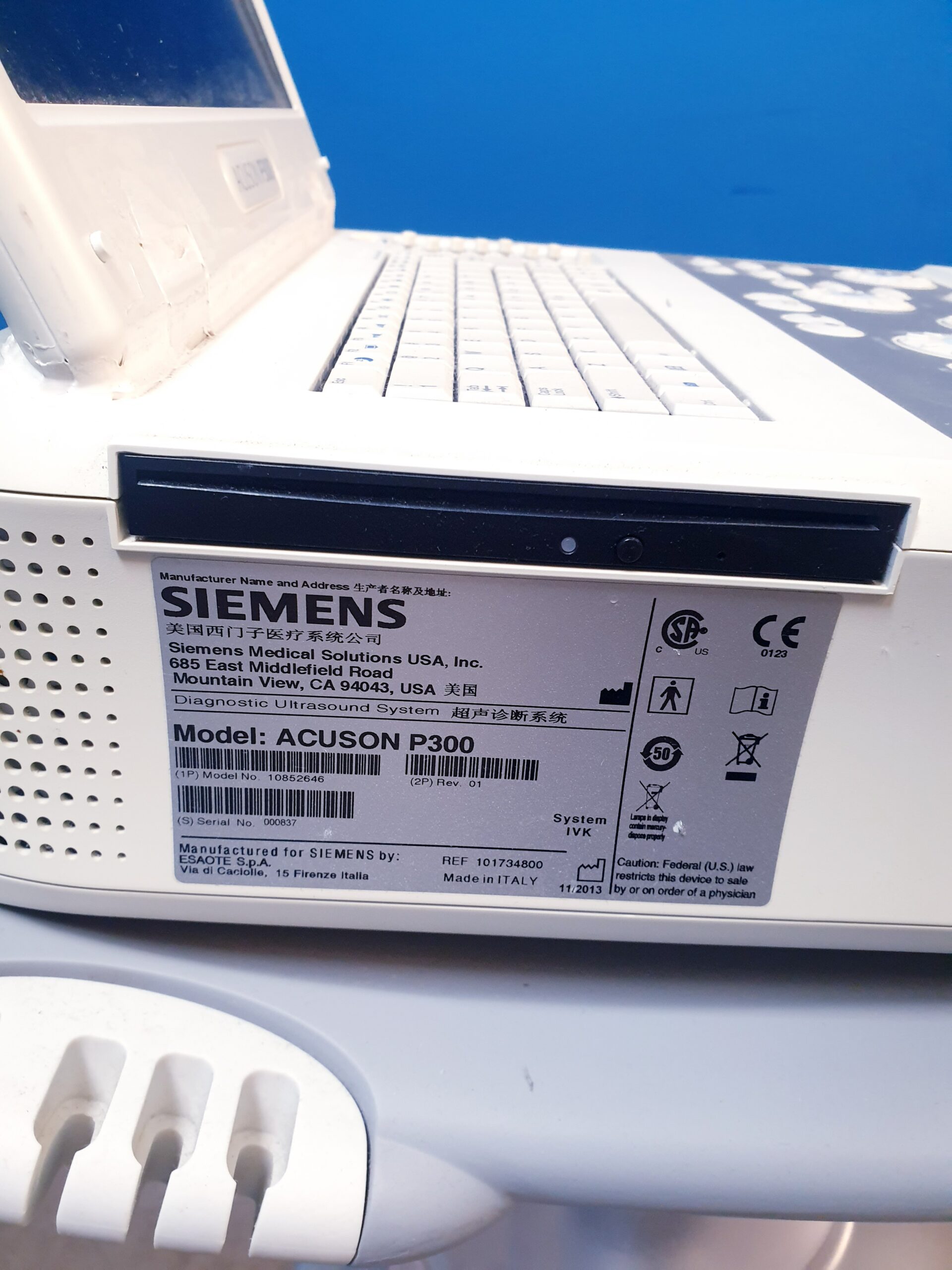 Siemens Acuson P300 P 300 Defekt – Ohne Sonden thumbnail 18