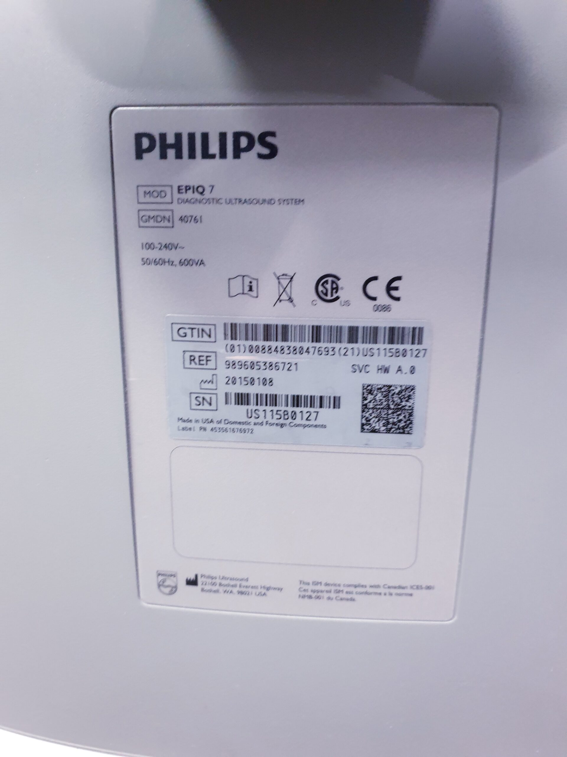 Philips EPIQ 7 Epiq7 + S5-1 Echosonde DOM 2015 thumbnail 15