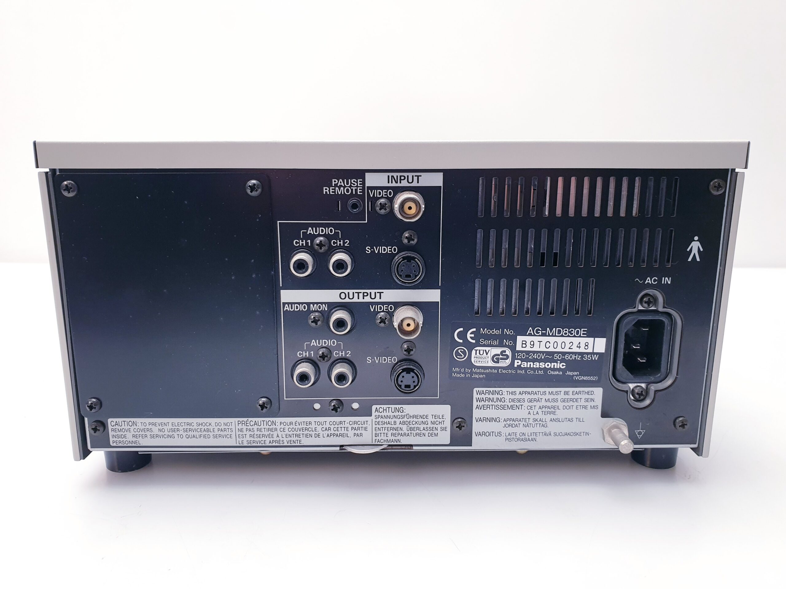 Panasonic AG-MD830 VCR Videorekorder thumbnail 2