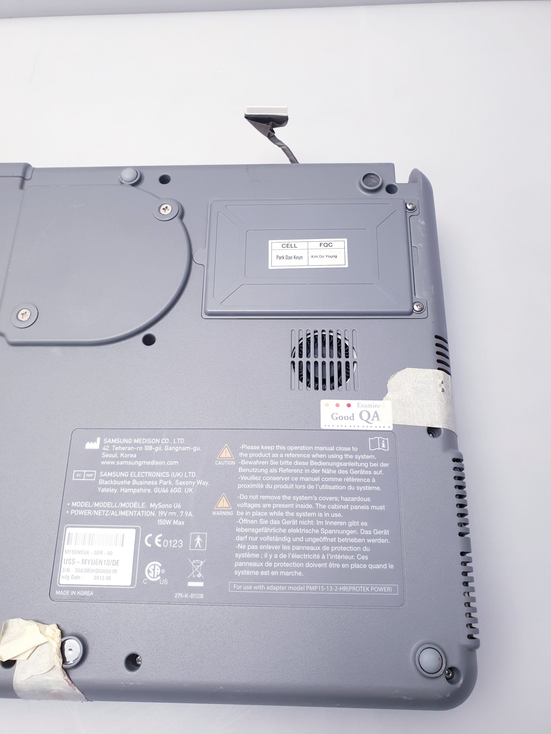 SAMSUNG MySono U6 Ultraschallgerät 2013 – Ersatzteilträger thumbnail 12