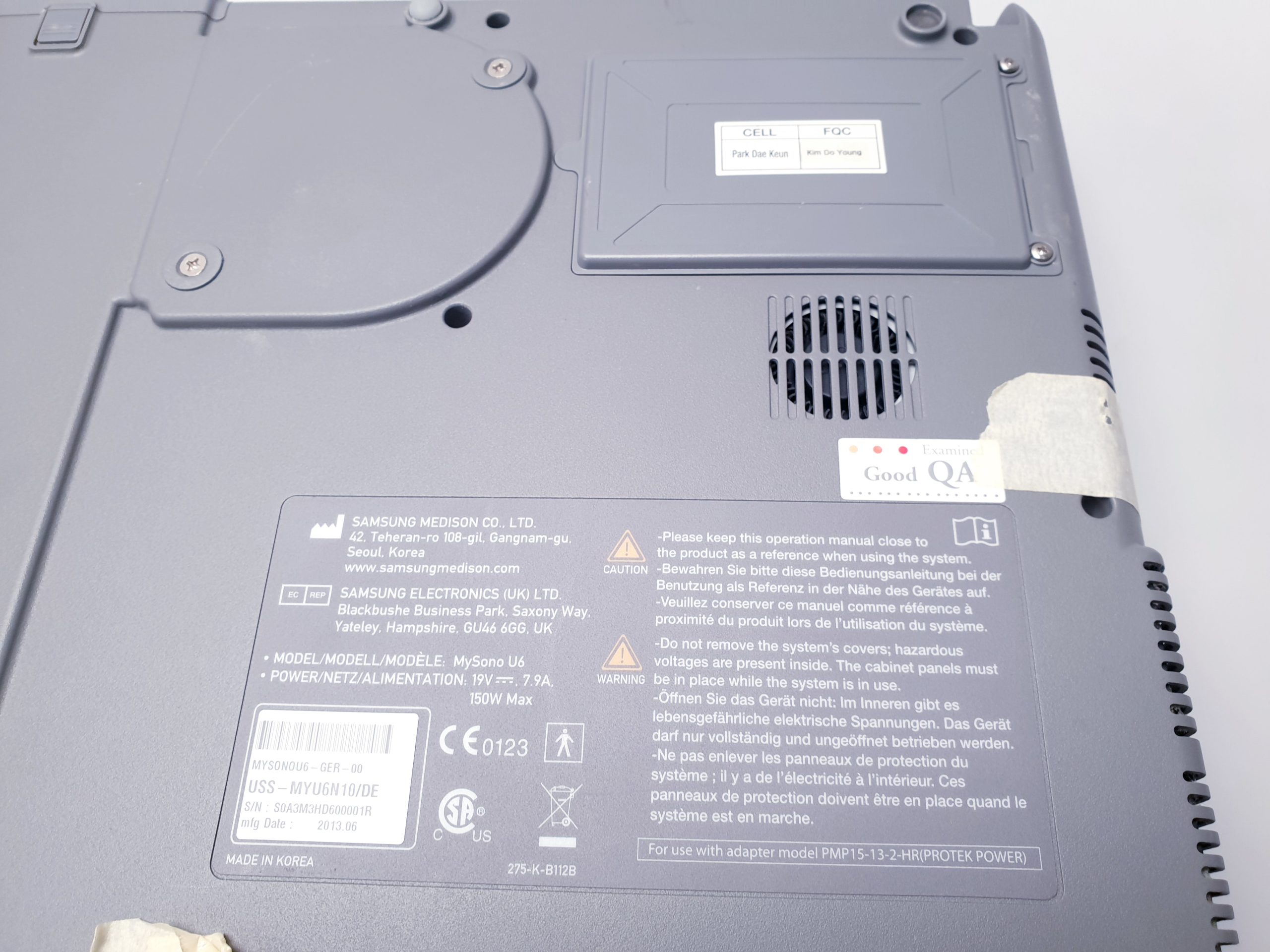SAMSUNG MySono U6 Ultraschallgerät 2013 – Ersatzteilträger thumbnail 15