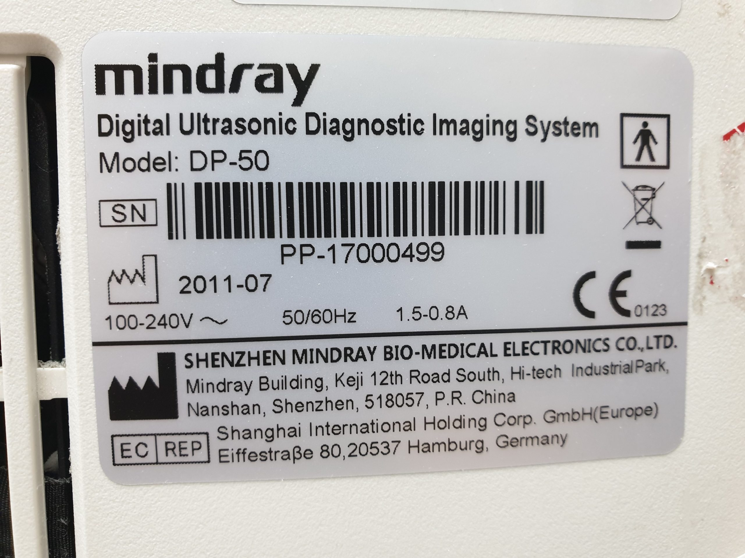 Mindray DP-50 DP50 mit 75L38 Linear Sonde thumbnail 16