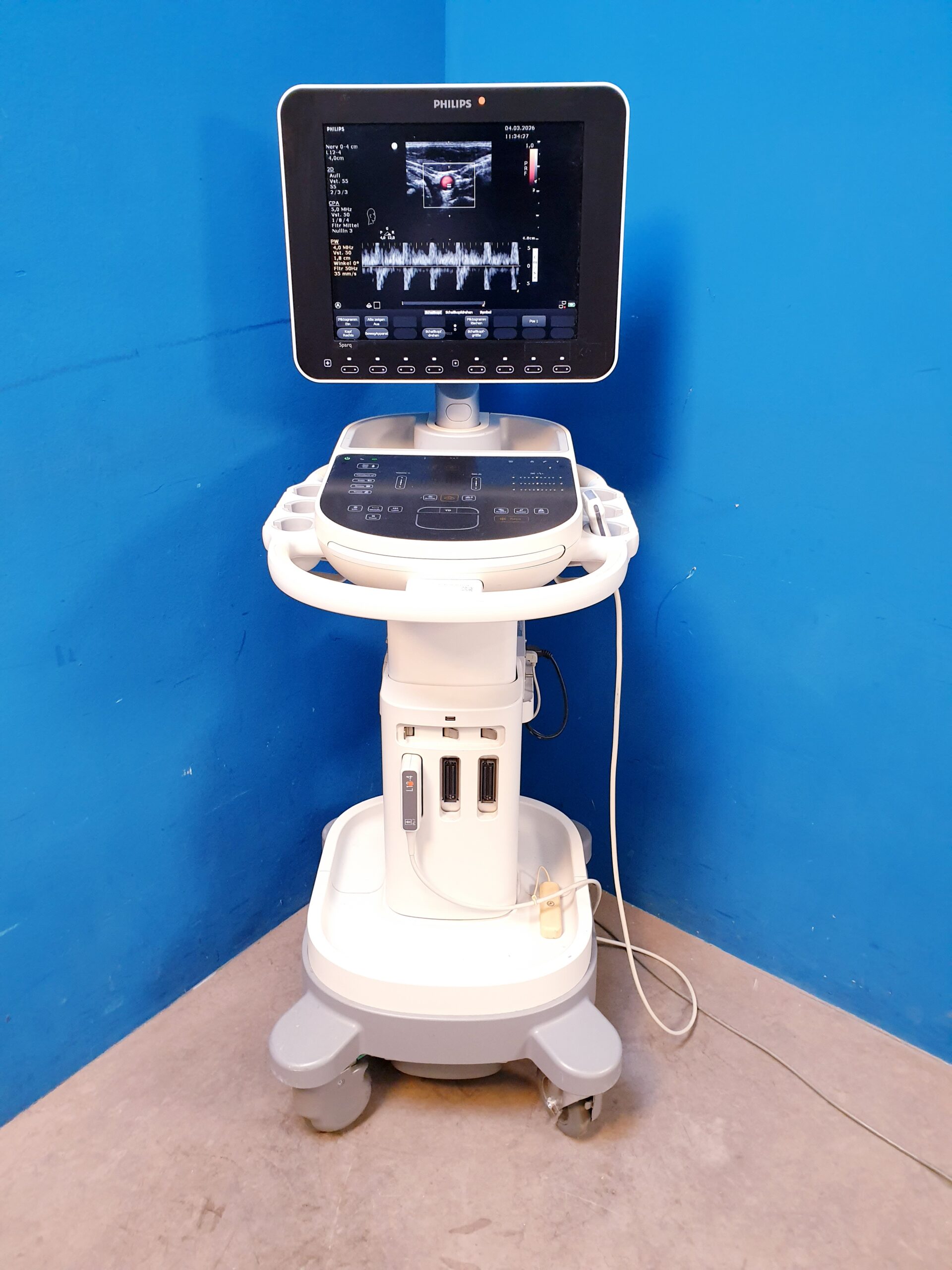 Philips Sparq Farbdoppler + L12-4 Linear Sonde thumbnail 2