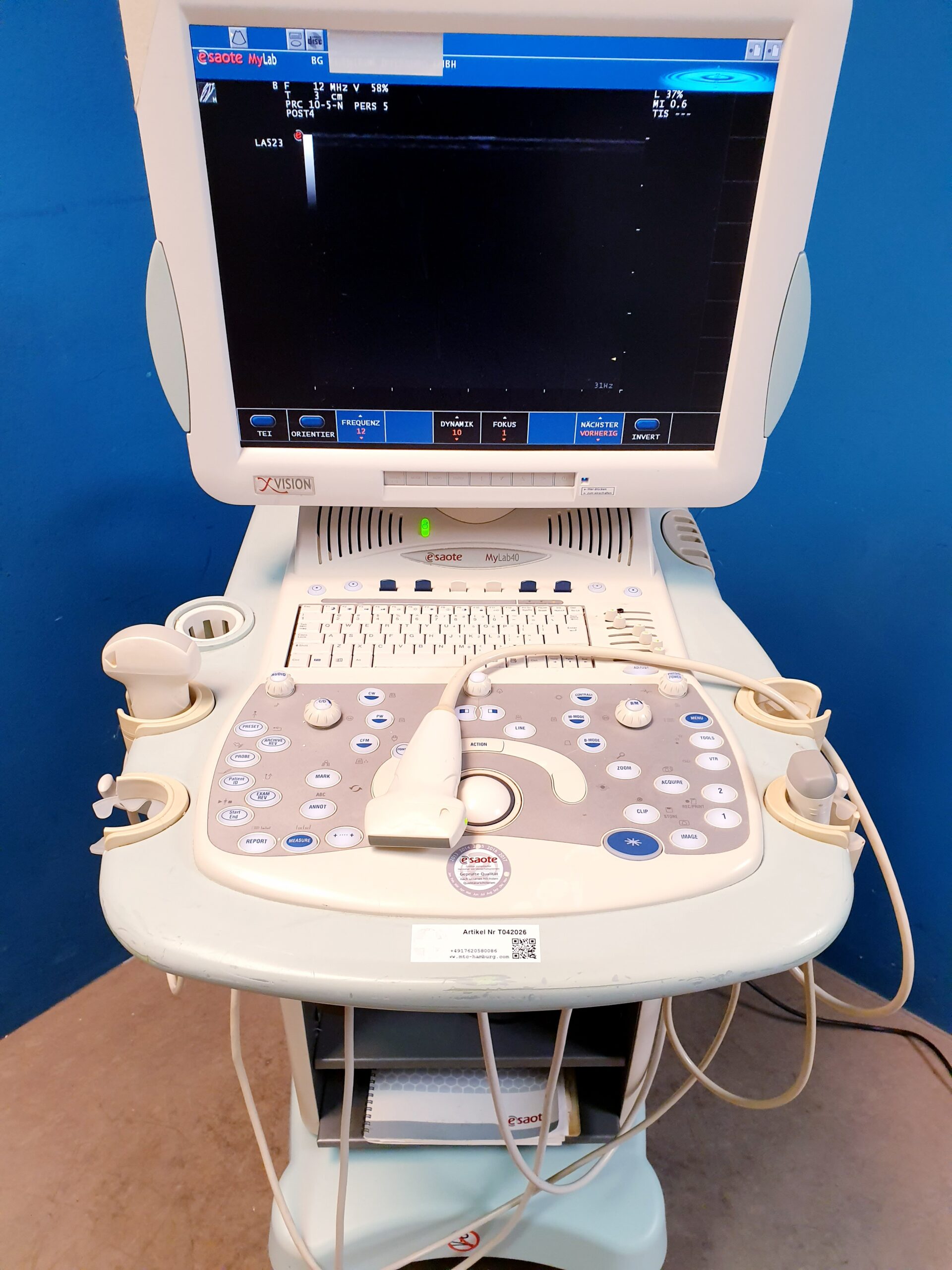 Esaote Mylab 40 + CA431 + LA523 + PA230 fARBDOPPLER – 2666- E2799 – ep thumbnail 4