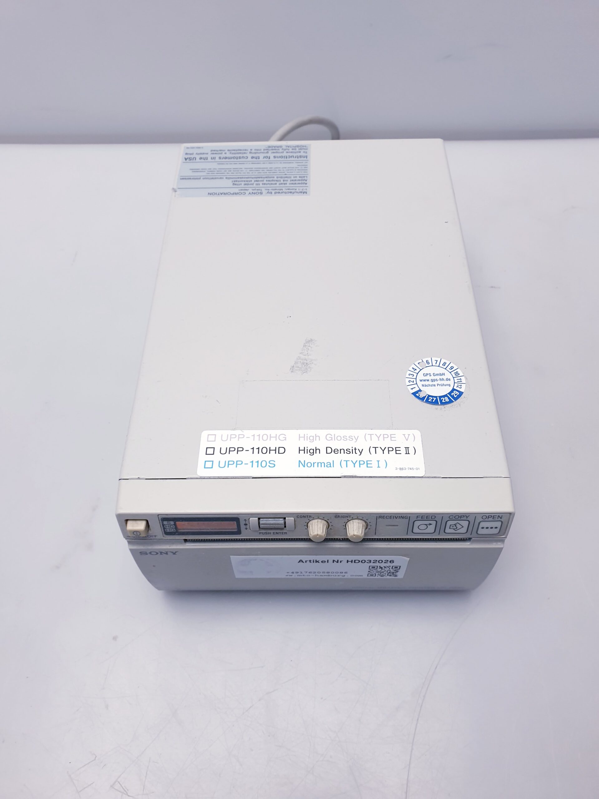 Sony UP-D897 Digital Photo Thermal Printer thumbnail 13