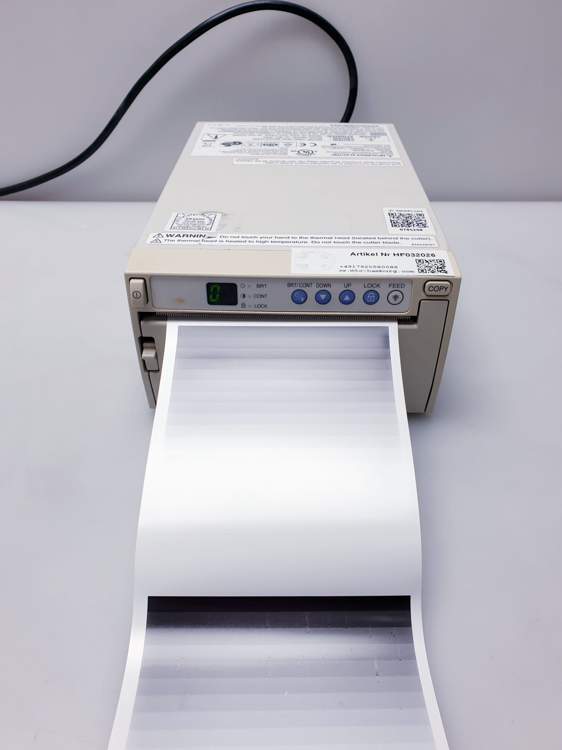 Mitsubishi P93D Ultraschall Videoprinter Thermodrucker thumbnail 5