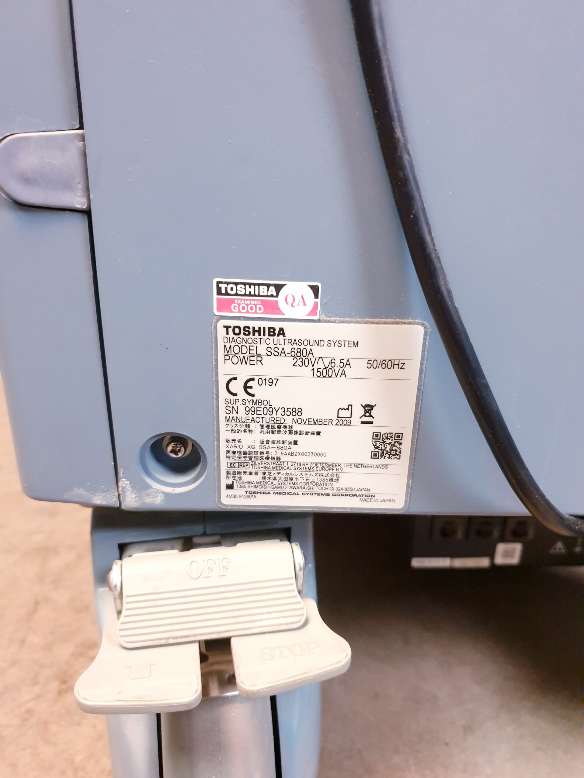 Toshiba SSA-680A Xario XG Farbdoppler + PLT-1204BT + PLT-1704SBT +PST-25BT – thumbnail 3