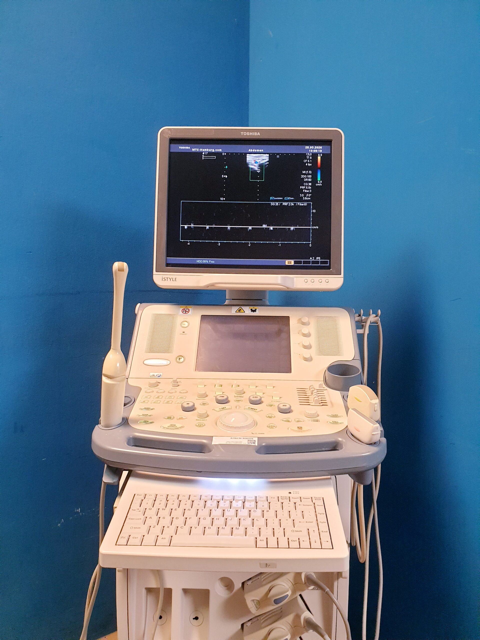 Toshiba SSA-680A Xario XG Farbdoppler + PVT-375BT +PLT-805AT + PVT-661VT thumbnail 4
