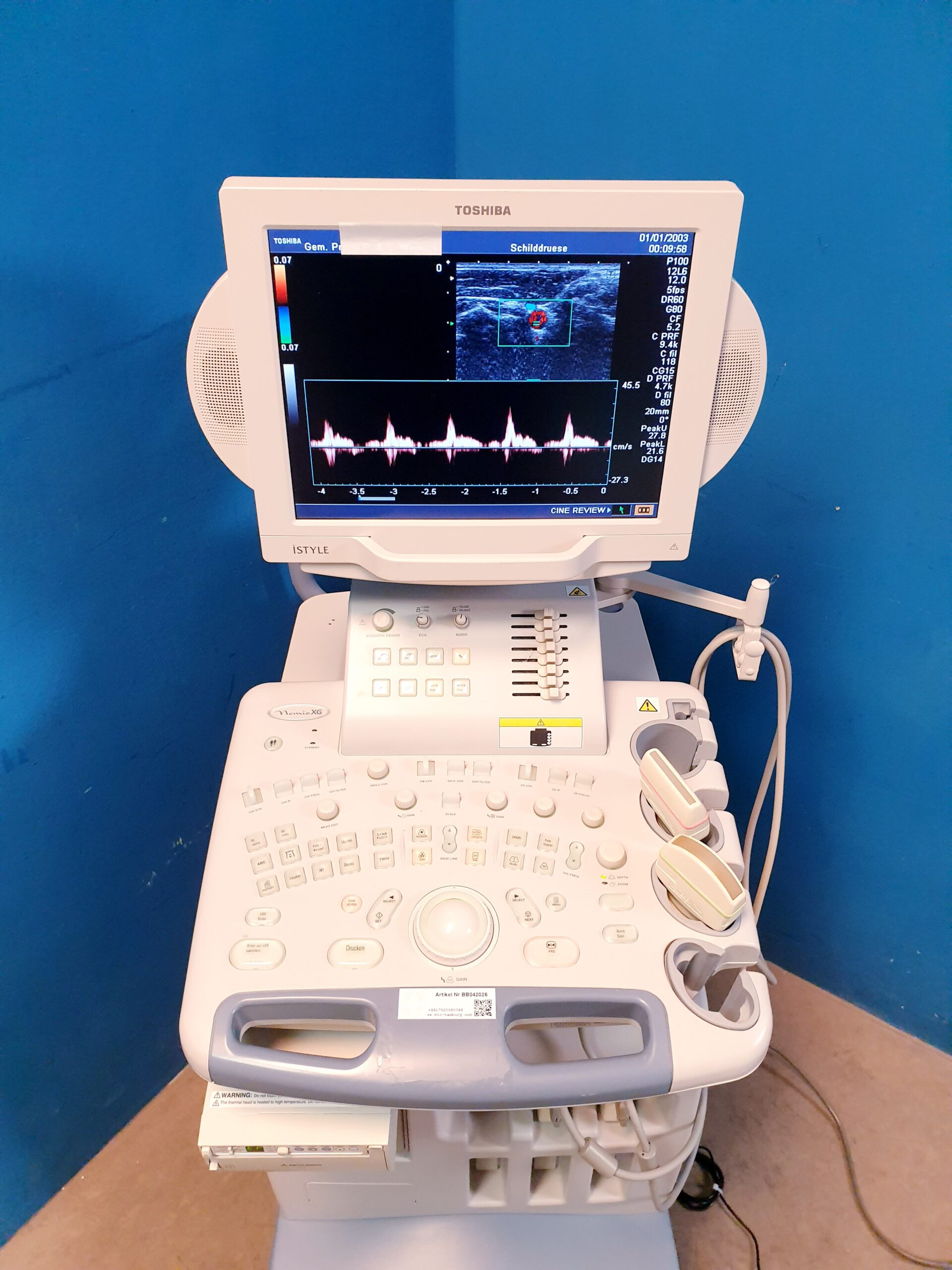 Toshiba Nemio XG SSA-580A – PVM-375AT – PLM-805AT – Farbdoppler Doppler — image 1 of 20