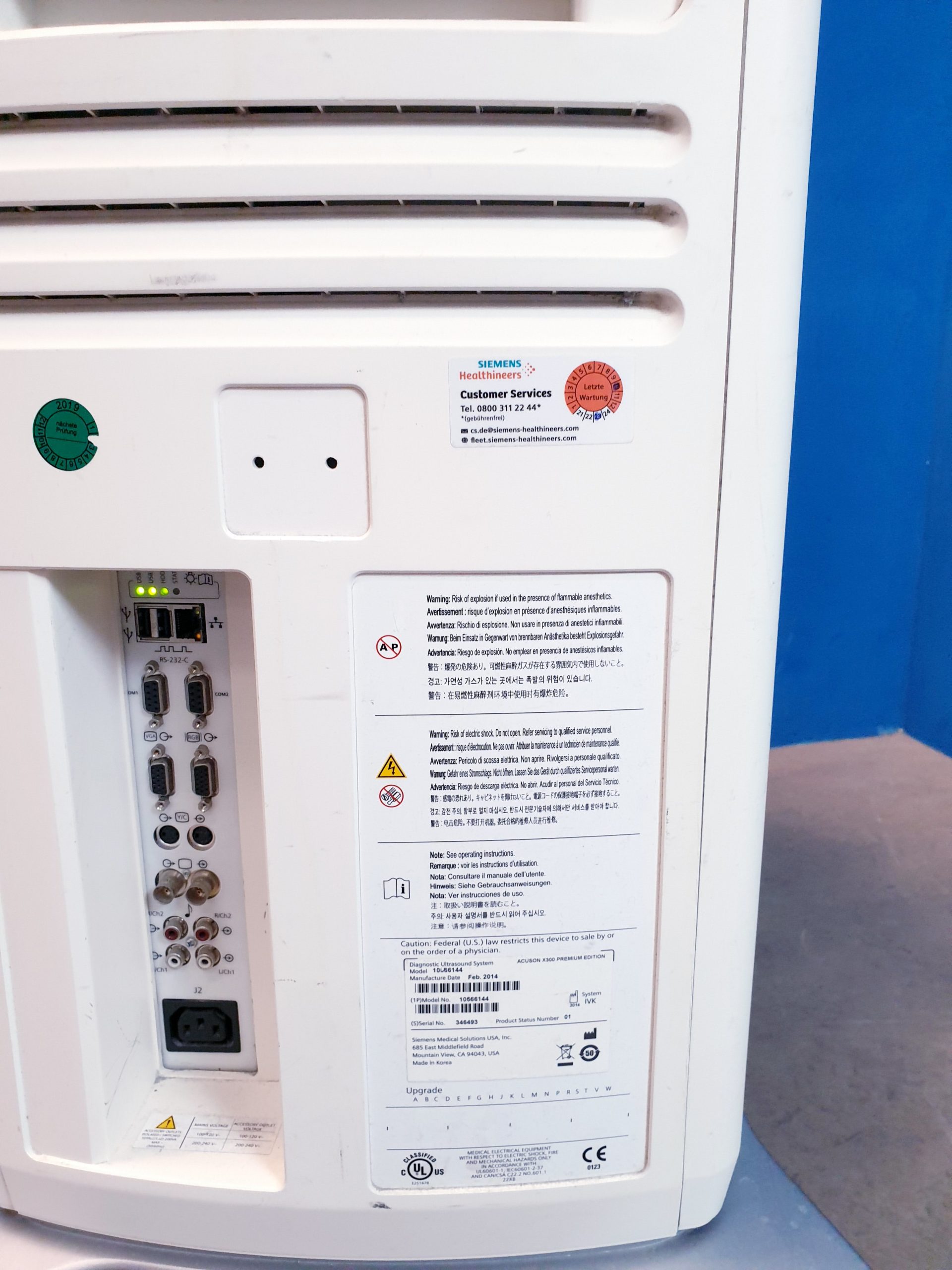 SIEMENS ACUSON X300 X 300 Premium Edition + CH5-2 Konvex + VF10-5 Linear + P5-1 thumbnail 18