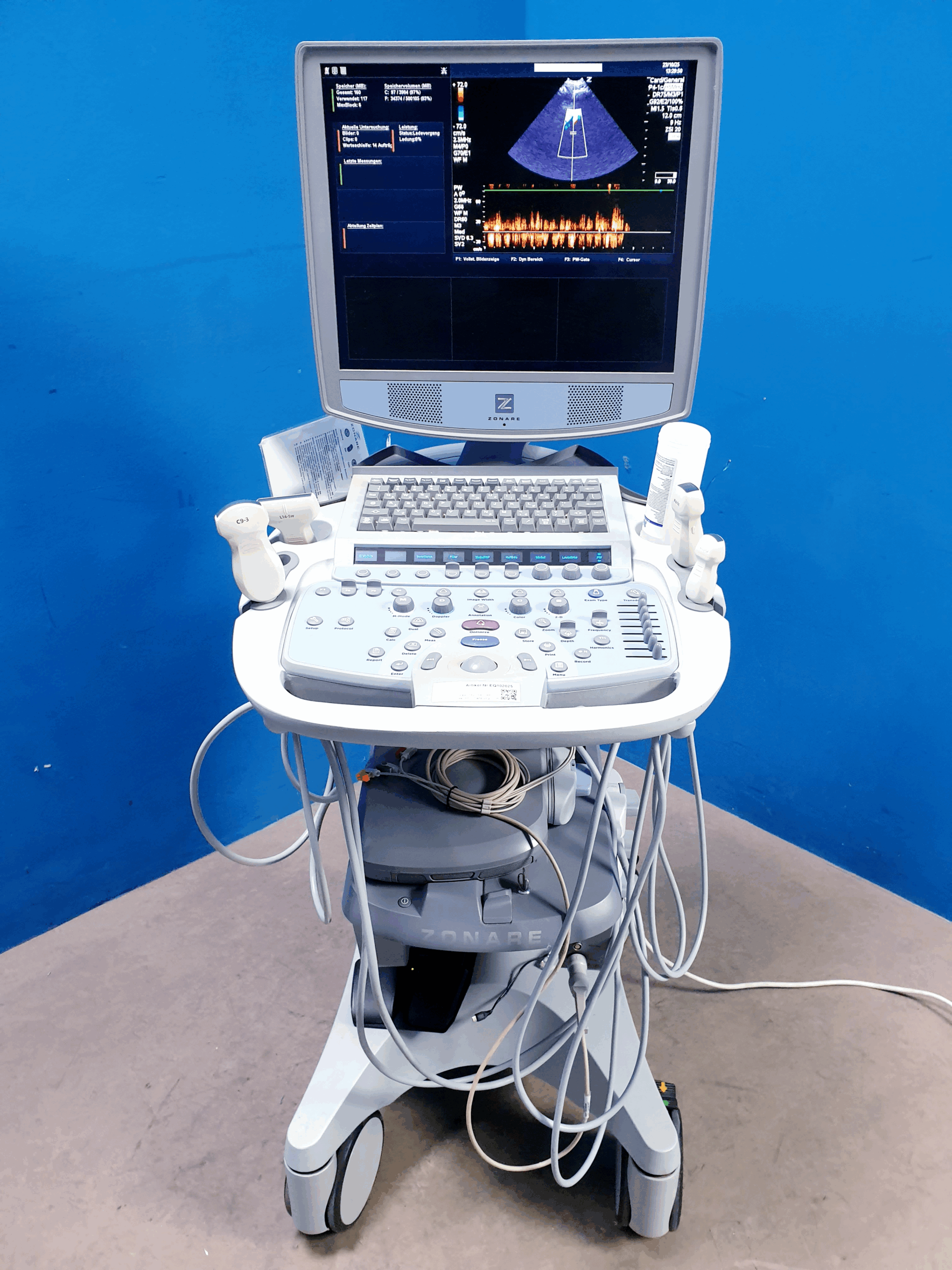 Zonare – Doppler Farbdoppler Ultraschallsystem 3 Sonden L14-5w + C9-3 + C10-3 thumbnail 2