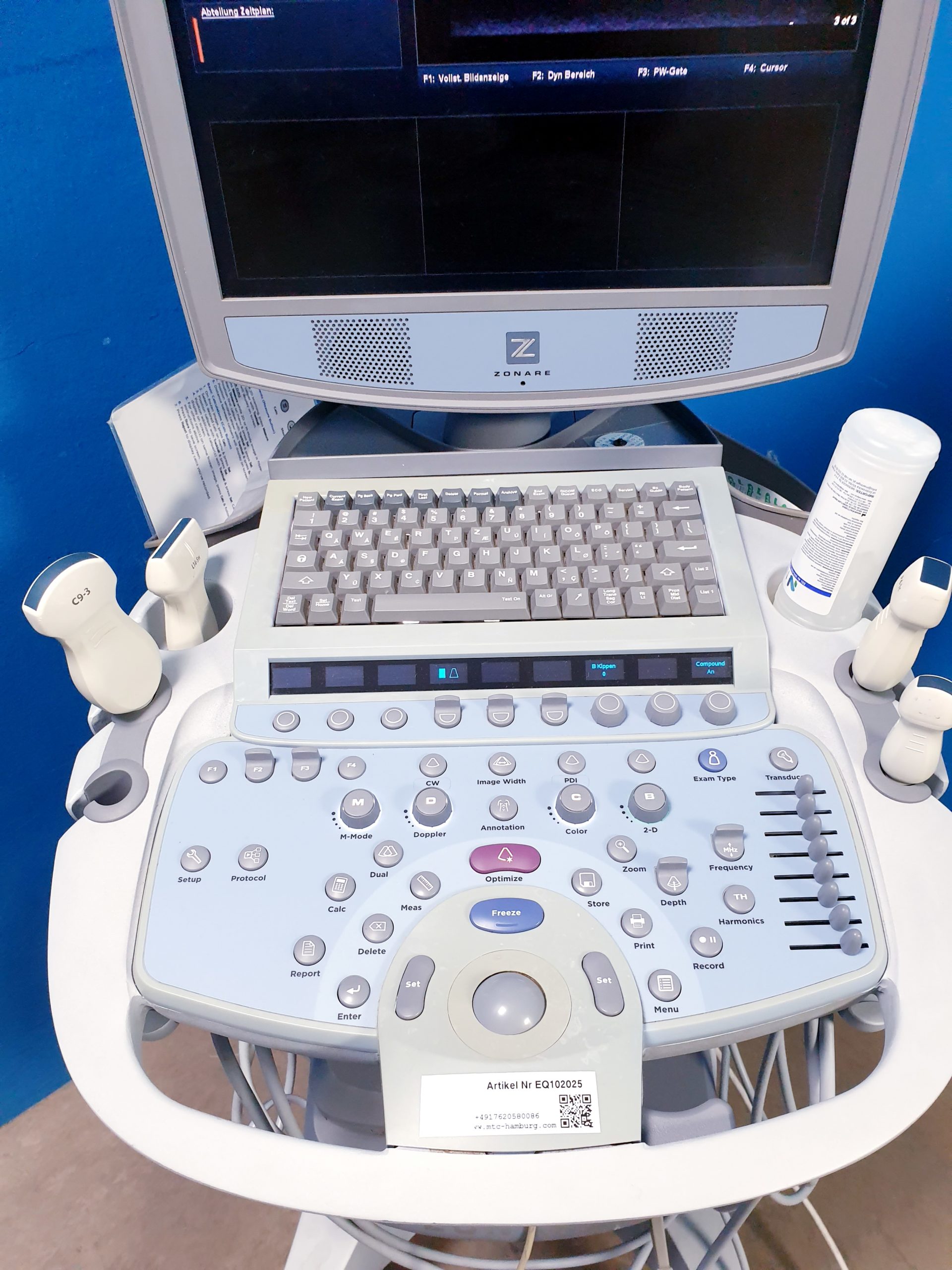 Zonare – Doppler Farbdoppler Ultraschallsystem 3 Sonden L14-5w + C9-3 + C10-3 thumbnail 4