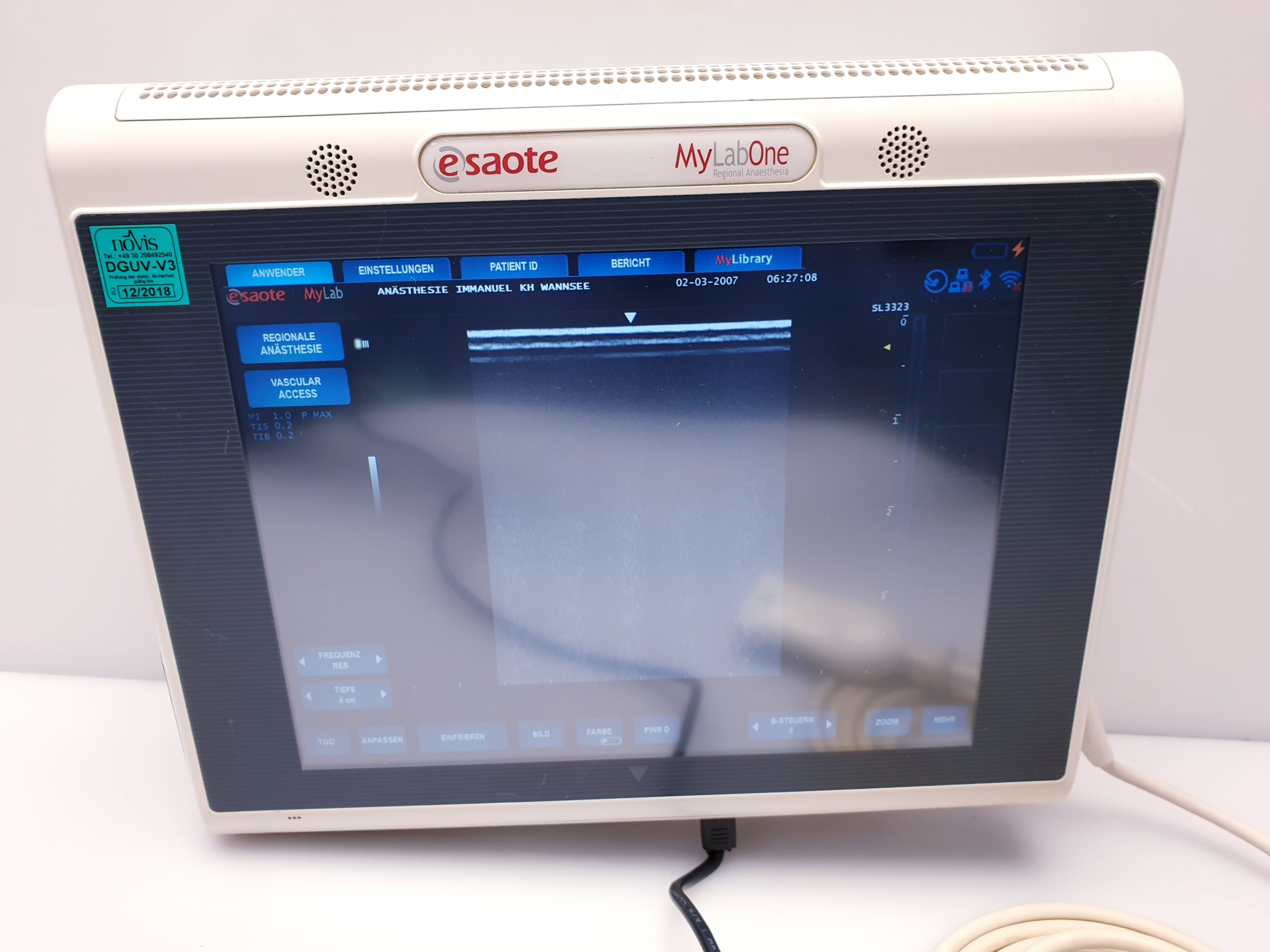 Esaote MyLabOne Farbdoppler + SL3323 Linear Sonde + Netzteil thumbnail 4