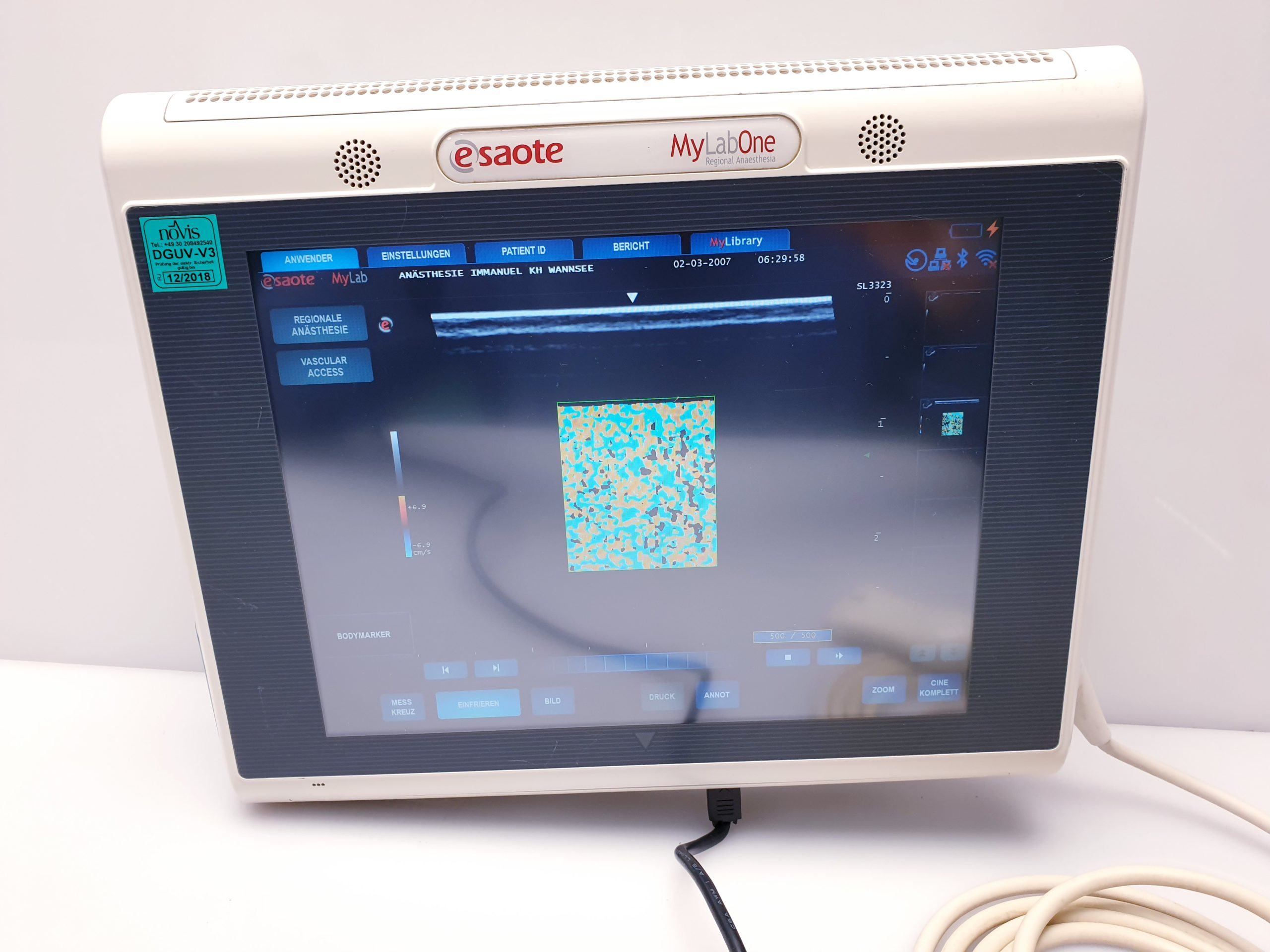 Esaote MyLabOne Farbdoppler + SL3323 Linear Sonde + Netzteil thumbnail 5