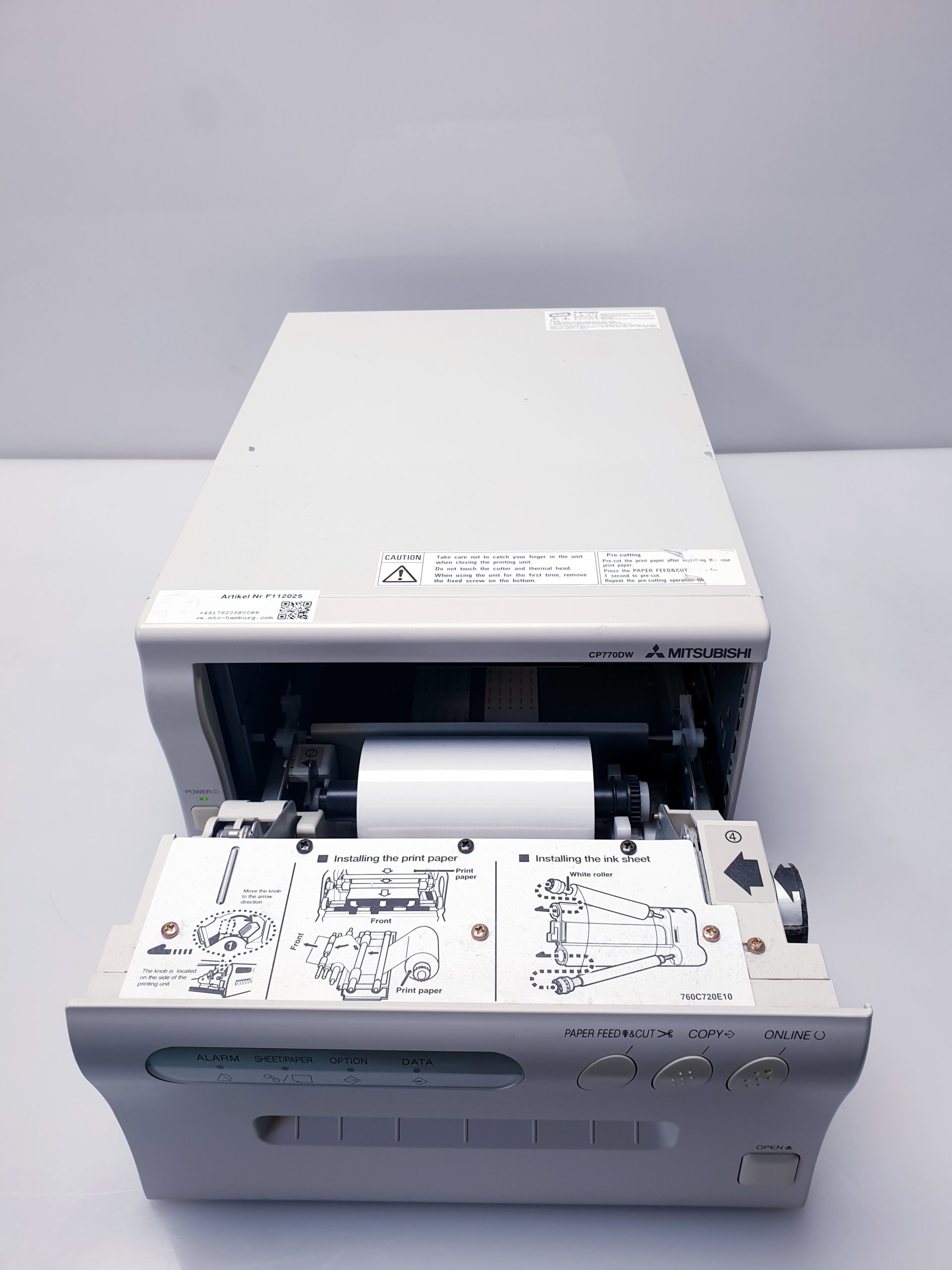 Mitsubishi CP770DW digital color printer thumbnail 4