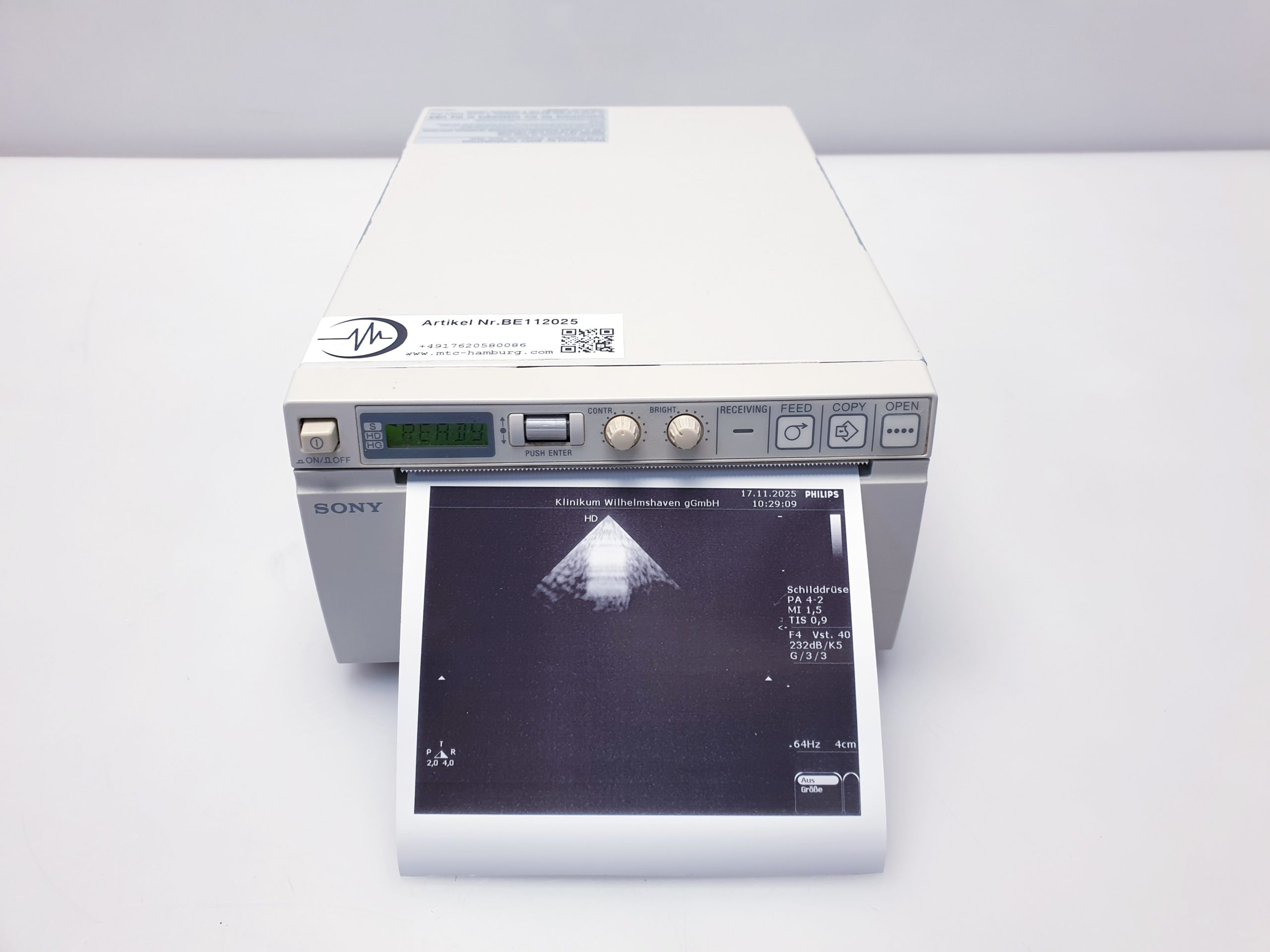 SONY UP-D897 Digital Graphic Printer USB -Thermodrucker — image 1 of 16
