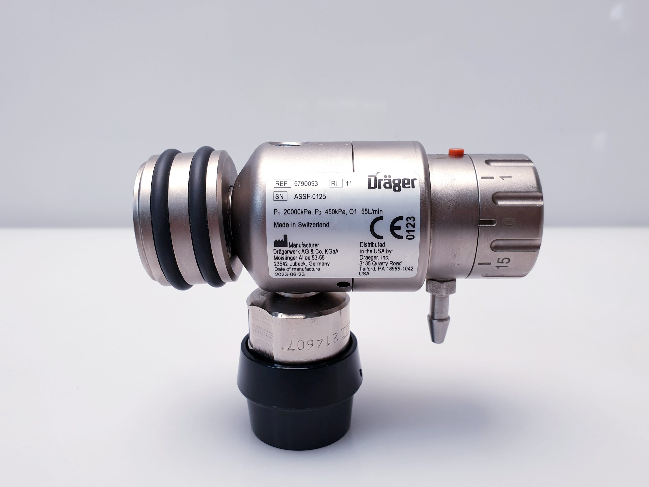 Dräger 5790093 Alduk IV Druckminderer O2 DIN thumbnail 5