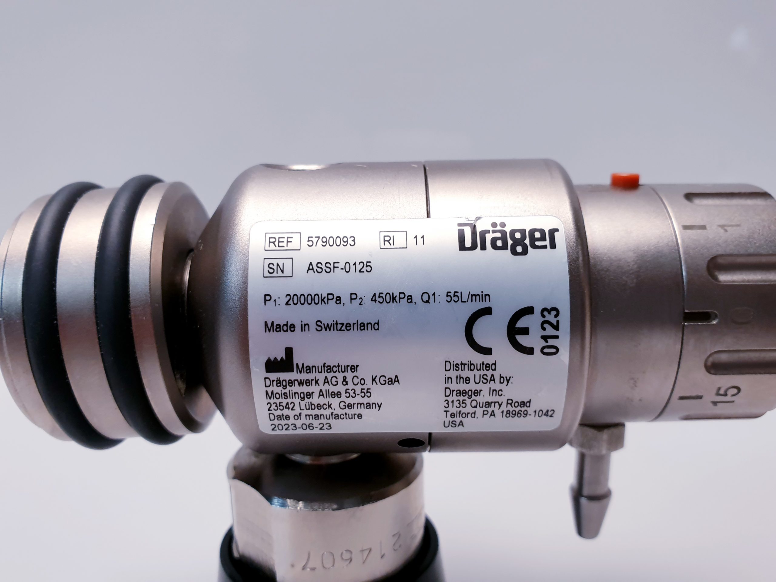 Dräger 5790093 Alduk IV Druckminderer O2 DIN thumbnail 6