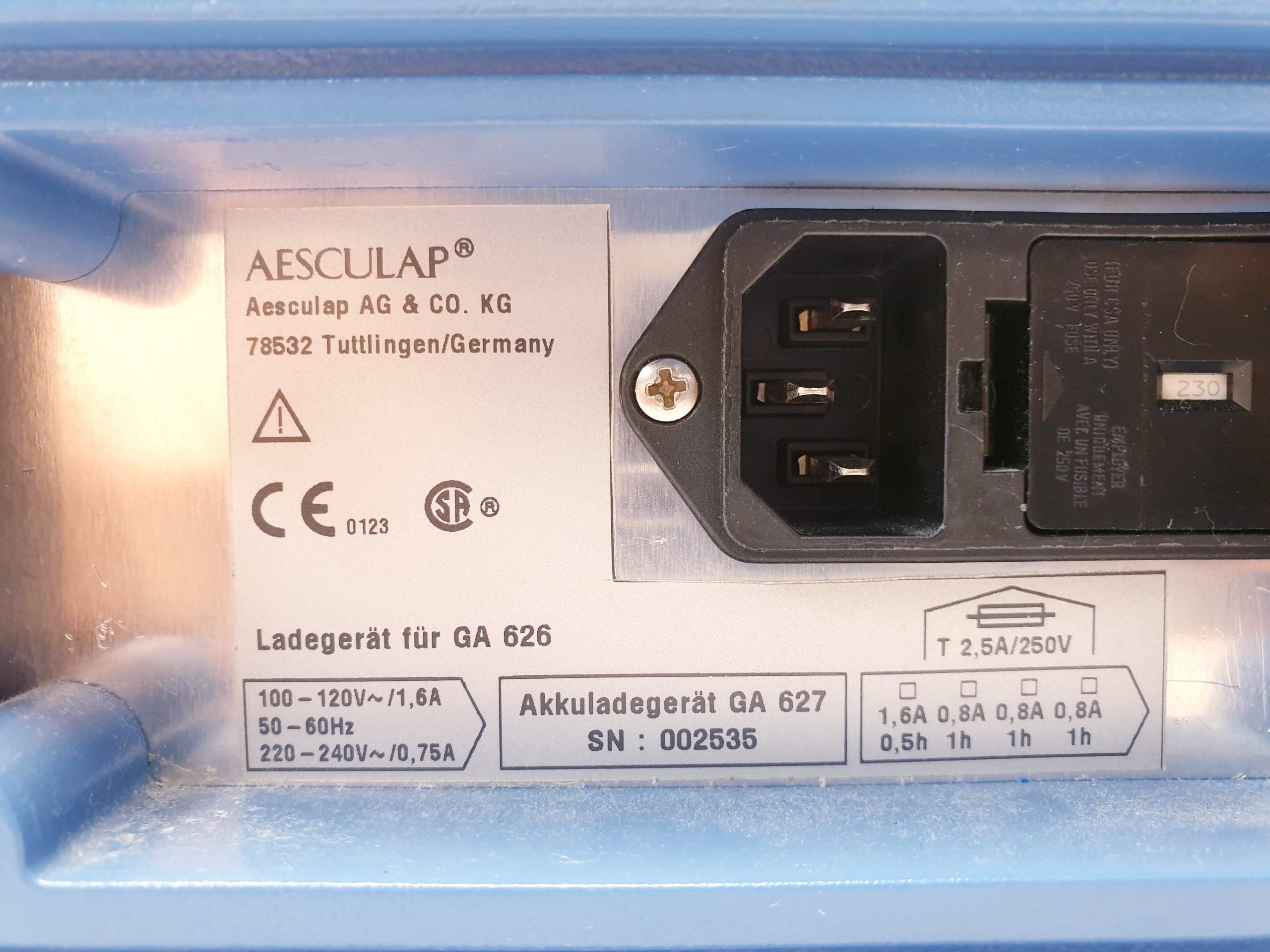 Aesculap GA 627 – GA627 Ladegerät für GA 626 thumbnail 5