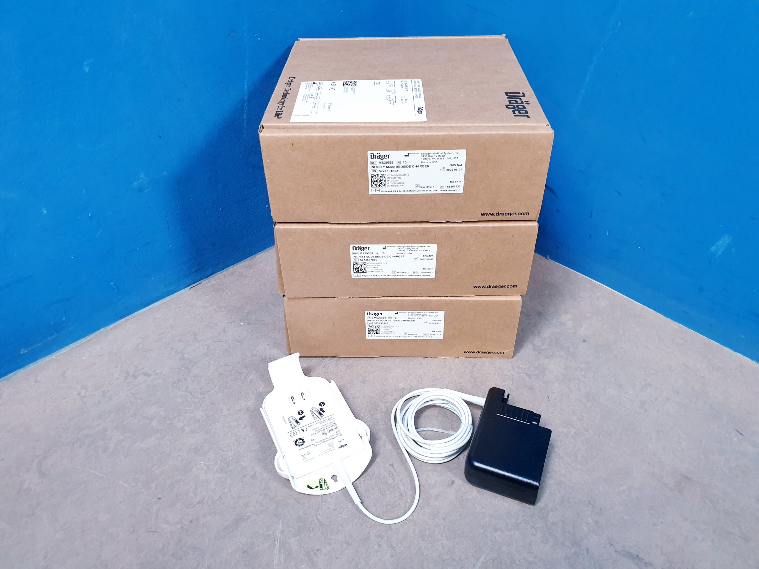 Draeger Drager MS29558 – M300 Telemetry Monitor Bedside Charger & Power Supply – MS29558 Drager thumbnail 3