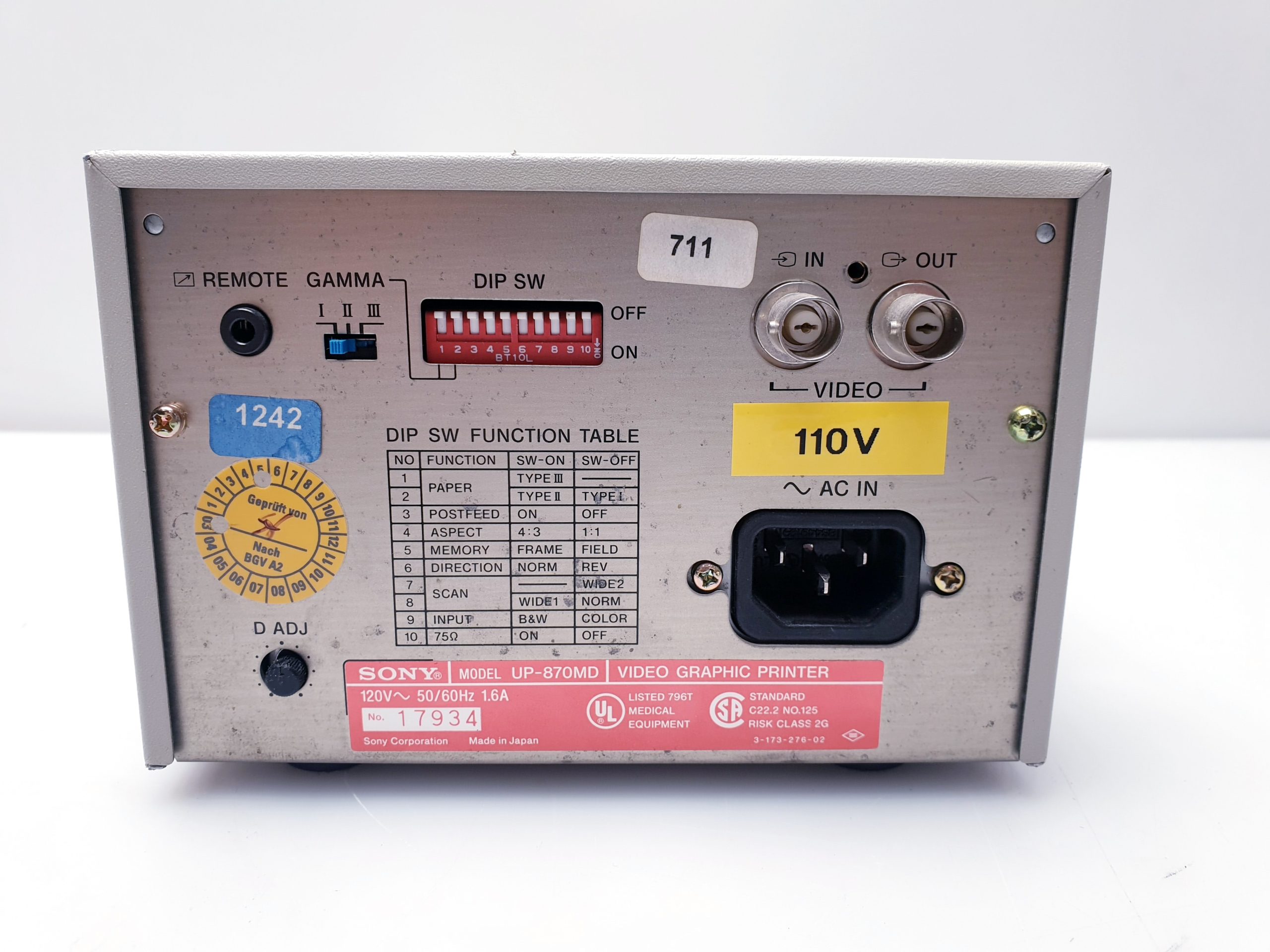 Sony UP-870MD – Printer thumbnail 6