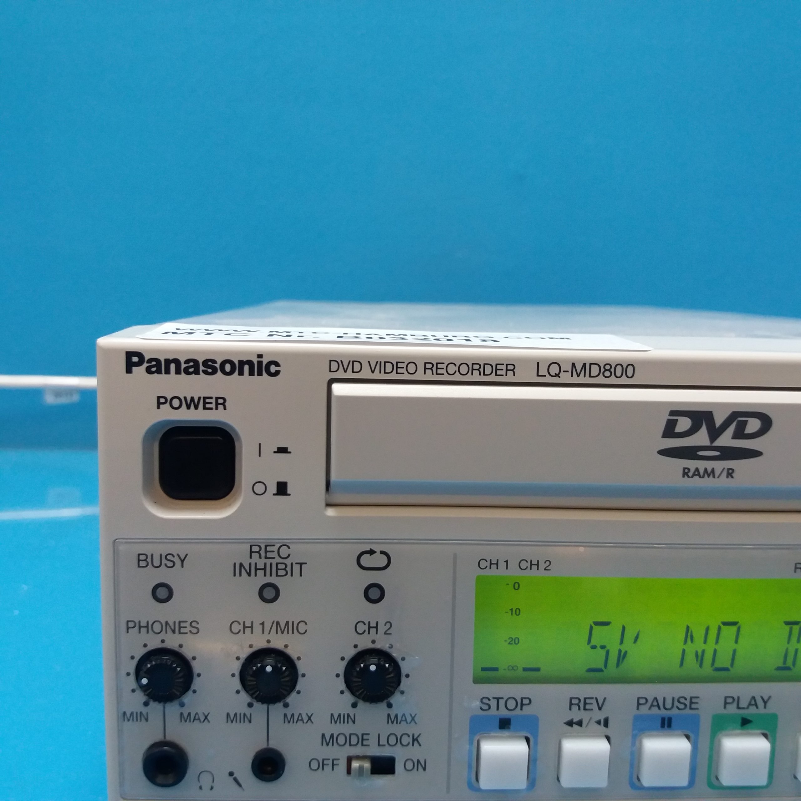 Panasonic LQ-MD800 DVD Recorder thumbnail 2