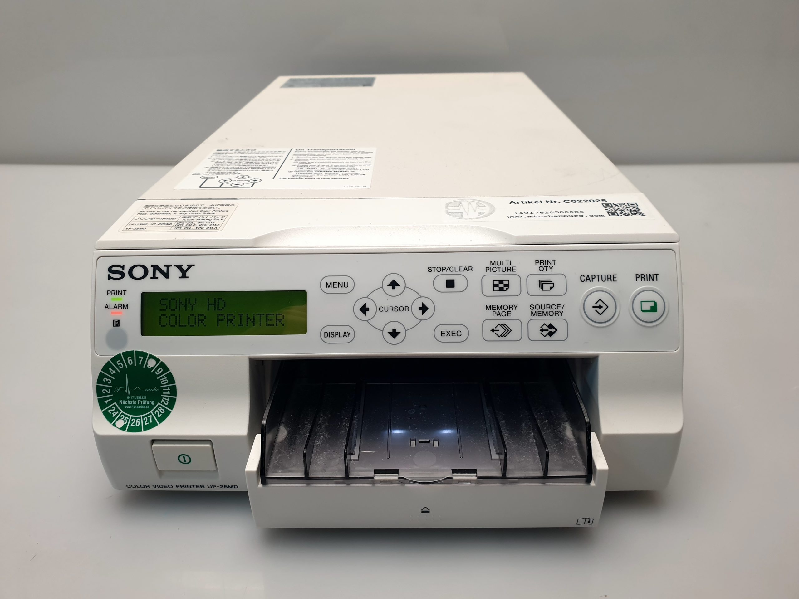 Sony UP-25MD Color Video Printer thumbnail 10