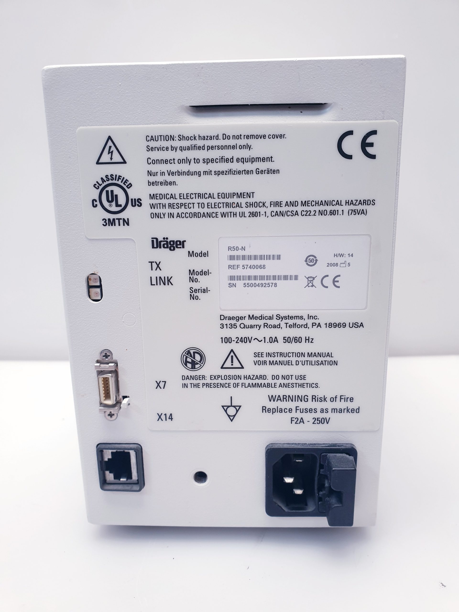 Draeger R50-N Patient Monitor Printer/Recorder — image 1 of 3